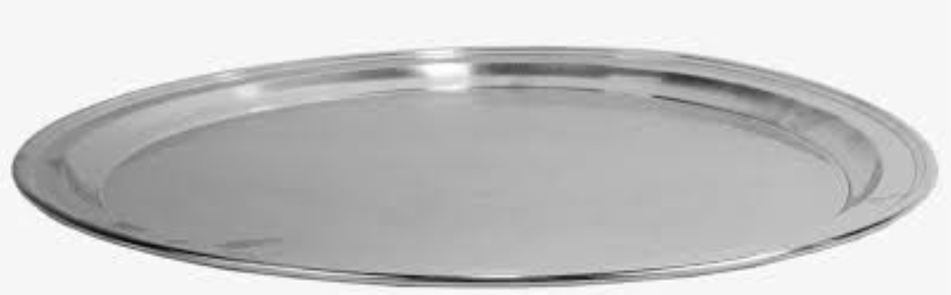 F636 ELG002 TRAYS ROUND SILVER 33X33X2CM
